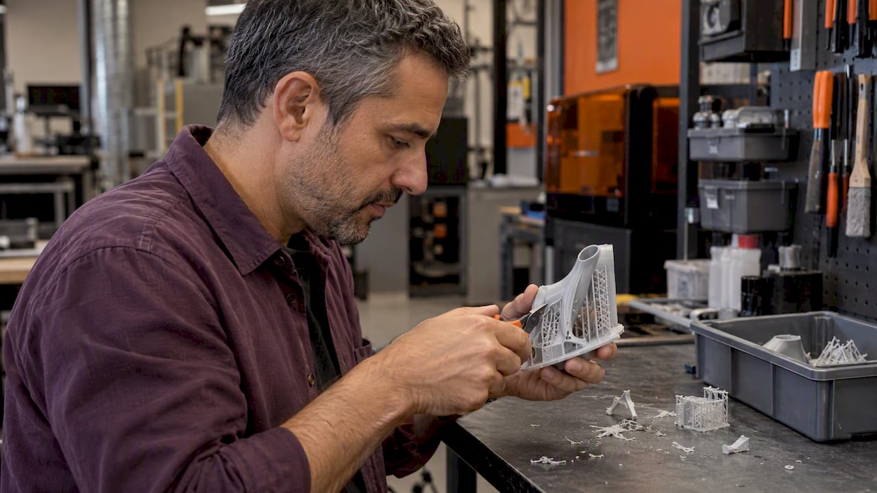 Suppression des supports sur une pièce imprimée